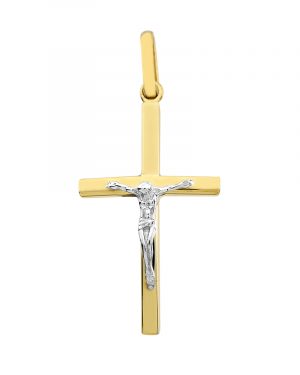 pendentif-croix-christ-bicolore-or-9carats