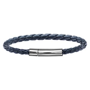 bracelet-homme-cuir-tresse-bleu-acier