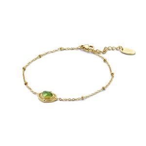 bracelet-acier-dore-pierre-verte-co88