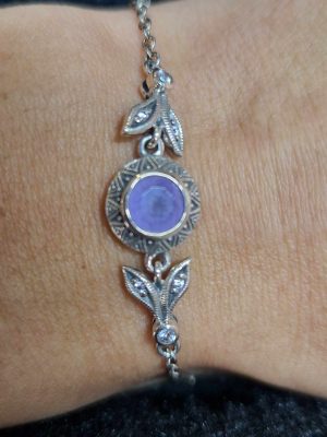 bracelet metrop compagnie jade lavande 1192226