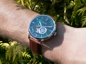 montre pierre lannier homme cuir automatique Trio 334B174