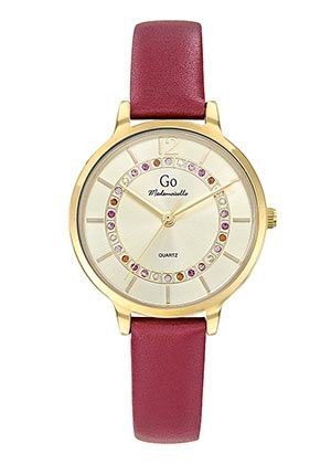 montre-femme-bracelet-cuir-rouge-go-699545