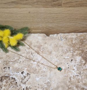 collier-plaqué-or-oxyde-vert-76700181
