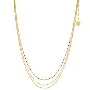 Collier N°3 Bijoux en acier doré