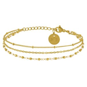 Bracelet N°3 Bijoux en acier doré