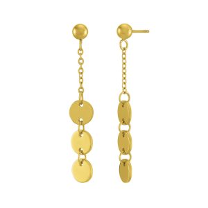 Boucles d'oreilles N°3 Bijoux en acier doré