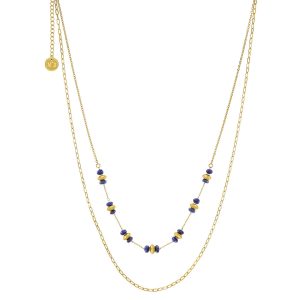 Collier N°3 Bijoux en acier doré