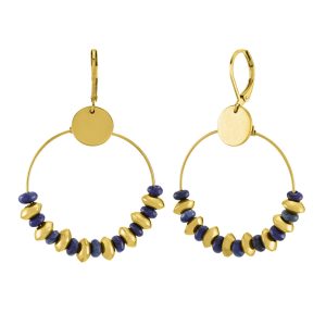 Boucles d'oreilles N°3 Bijoux en acier doré
