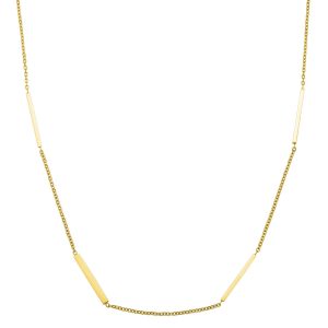 Collier N°3 Bijoux en acier doré