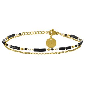 Bracelet N°3 Bijoux en acier doré