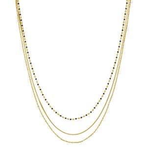 Collier N°3 Bijoux en acier doré