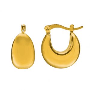 Boucles d'oreilles N°3 Bijoux en acier doré
