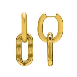 Boucles d'oreilles N°3 Bijoux en acier doré