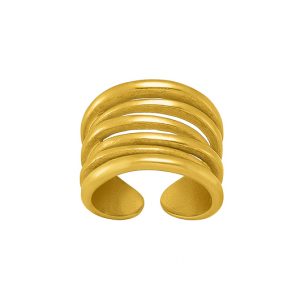 Bague N°3 Bijoux en acier doré