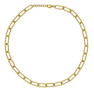 Collier N°3 Bijoux en acier doré